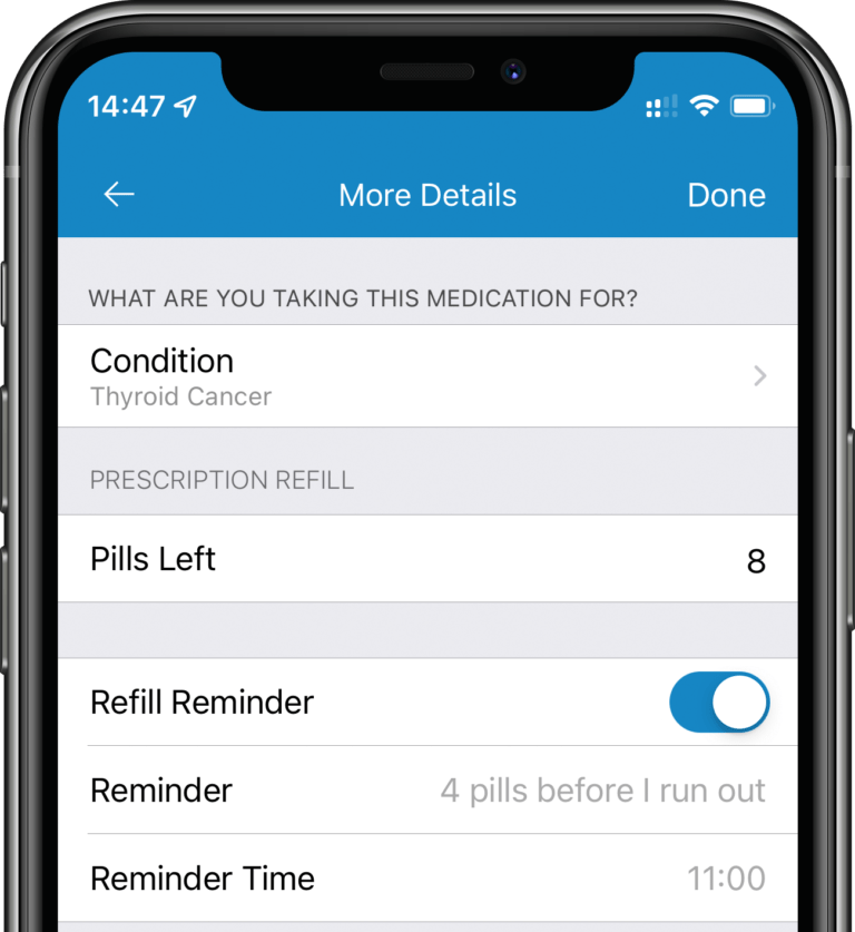 Pill Refill Reminder